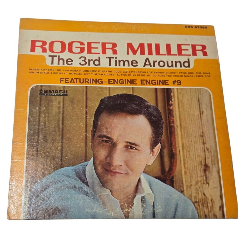 Roger Miller Vinyl Record The 3rd Time Around Smash Engine Engine 9 AS IS